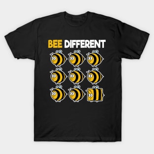 Bee Different Bees Beekeeper Cute Honey Individual T-Shirt